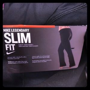Nike slim fit black workout pants